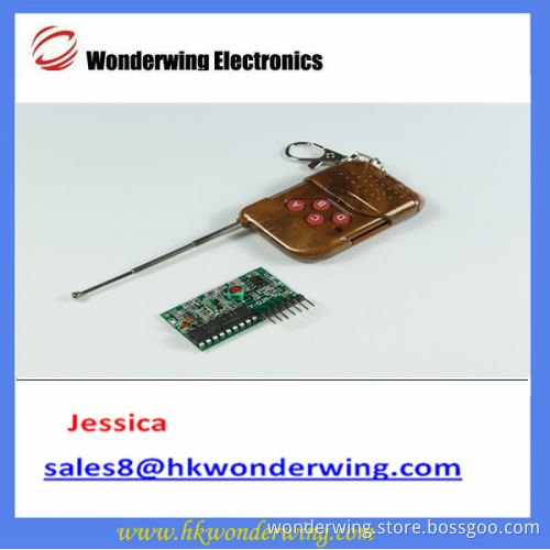 Four-way wireless remote control kit receiving module with four bottons for arduino